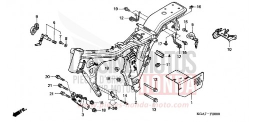 FRAME BODY CG125ES4 de 2004